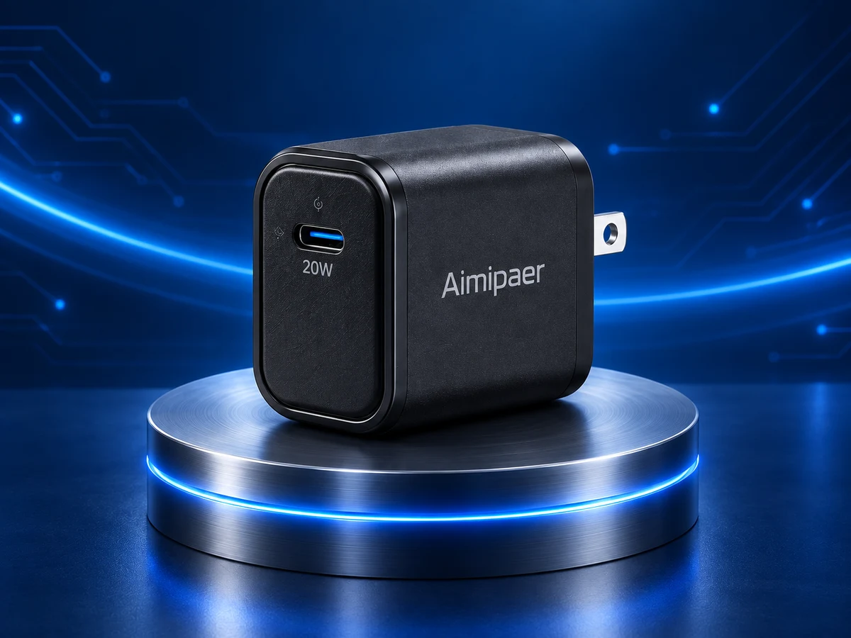 20W USB-C Fast Charger product visualization