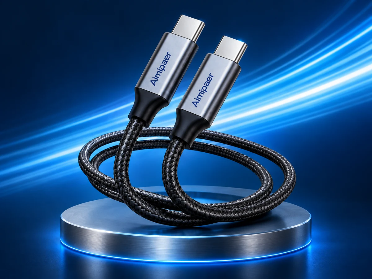 100W USB-C to USB-C Cable product visualization