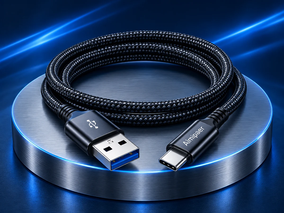 66W USB-A to USB-C Cable product visualization
