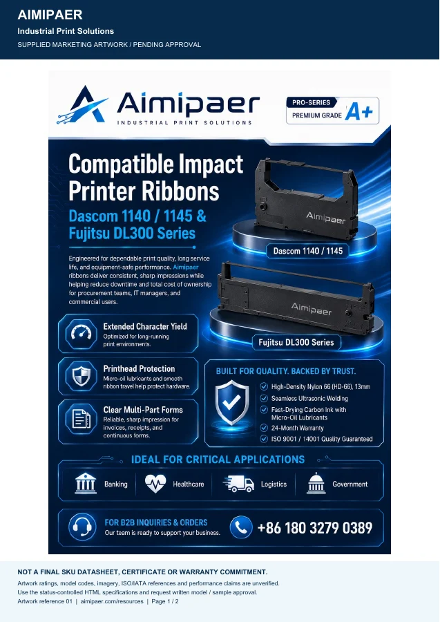 First page of Industrial Ribbon Visual Brochure